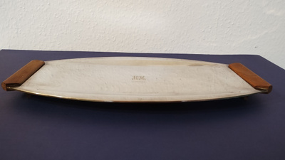 Tapio Wirkkala VATI alpakka / tiikki 39x21cm