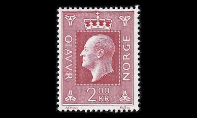 Norja 590 ** Olav V 2 kr (1969)
