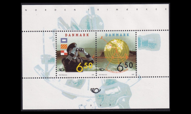 Tanska 1186-7BL09 ** Pohjola merenkulku (1998)