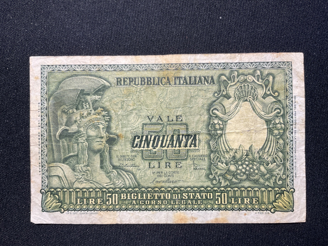 Italy 50 Lire 1951