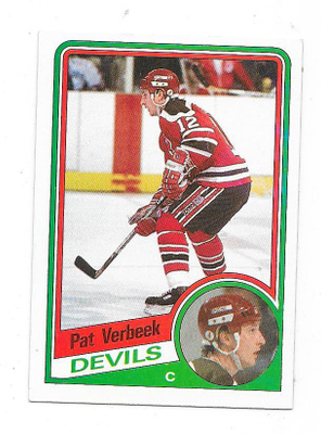 1984-85 Topps #90 Pat Verbeek , New Jersey Devils RC