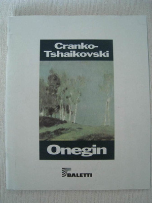 Käsiohjelma Onegin Cranko-Tshaikovski Baletti