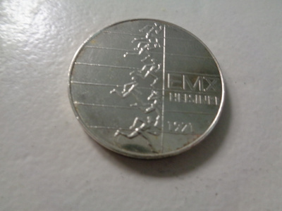 10 mk hopea EM-kisat Helsinki 1071 ( ei koteloa )