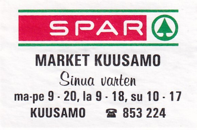 Kuusamo. Market Kuusamo. SPAR.  s91