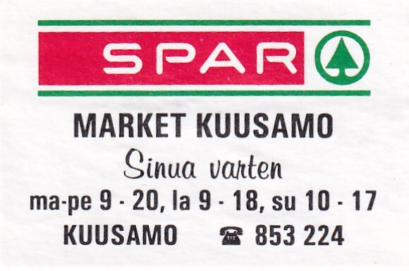 Kuusamo. Market Kuusamo. SPAR.  s91