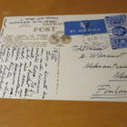 1935 Lontoo lentopostikortti via Malmö Naantaliin - pikkukuva 1
