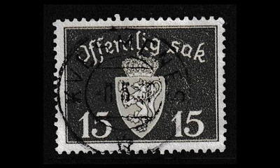 Norja 36 o Virkamerkki 15 öre (1939)