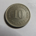 Saksa/Empire 10 pfennig 1876 J - pikkukuva 2