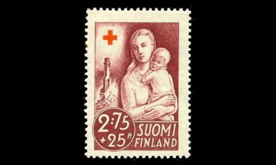 235 ** Punainen risti 2,75mk+25p (1941)