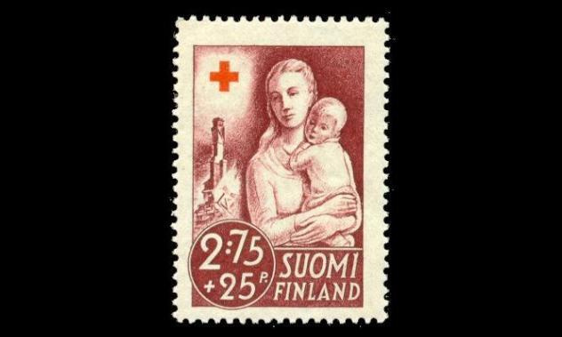 235 ** Punainen risti 2,75mk+25p (1941)