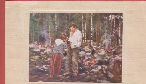 A F Ahlstedt Kasken poltossa - kulk v 1920