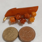 Upea  Meripihka solki rintakoru rintaneula, baltic amber, it - pikkukuva 2