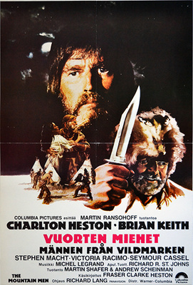 Elokuvajuliste: Vuorten miehet (Charlton Heston)
