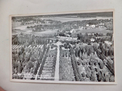 VANHA Postikortti Helsinki Malmi Hautausmaa 1950-l Karhumäki