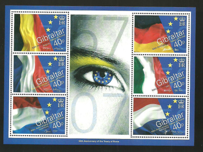 EU 50v BLOKKI GIBRALTAR 2007 **