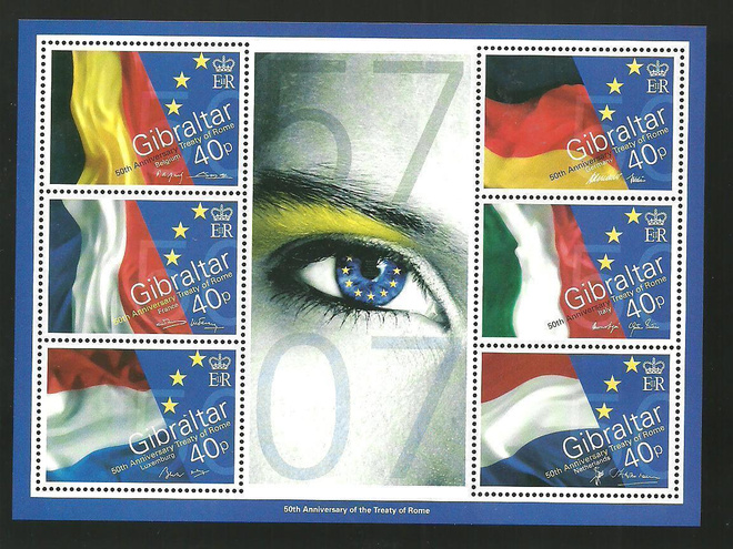 EU 50v BLOKKI GIBRALTAR 2007 **