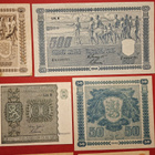 1000 ja 100 mk 1922 + 500 ja 100 mk 1945 + 50 mk 1939..(KD2) - pikkukuva 3