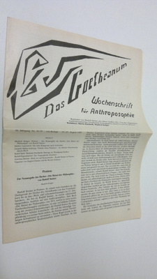 Martin (red.) Barkhoff : Das Goetheanum nr. 34-35/1985 : ...