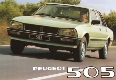 1980 Peugeot 505 esite - suomalainen - KUIN UUSI