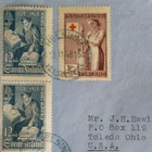 Lentopostikirje Helsinki- Ohio, USA 1948 - pikkukuva 2