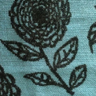 2 kpl turkoosit verhot Tikkurilan Silkki (vintage / retro) - pikkukuva 3
