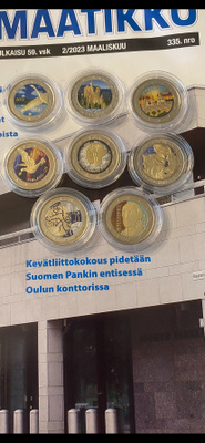 8kpl väritetyt 2€