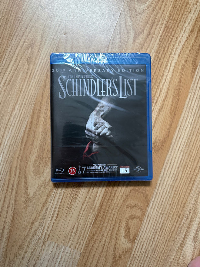 Shindler's list  blu-ray