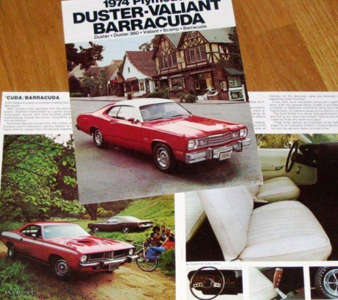 1974 Plymouth Valiant / Barracuda esite - KUIN UUSI