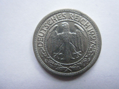Saksa Weimar 50 pf 1927 J