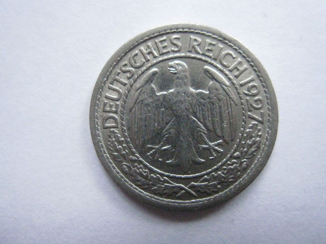 Saksa Weimar 50 pf 1927 J