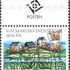 Ål 1997 Kalmarinunioni 2,40 mk välilöpari logo ** LaPe 129 - pikkukuva 1
