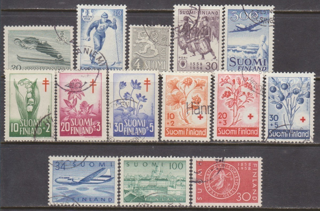 v.1958 Merkit leimattuna