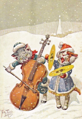 Joulumeteliä (isohko taittokortti)