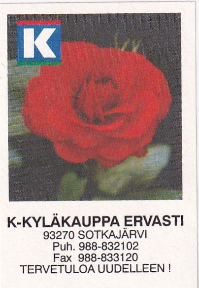 Sotkajärvi, K - Kyläkauppa Ervasti  , Kesko  , 7/12