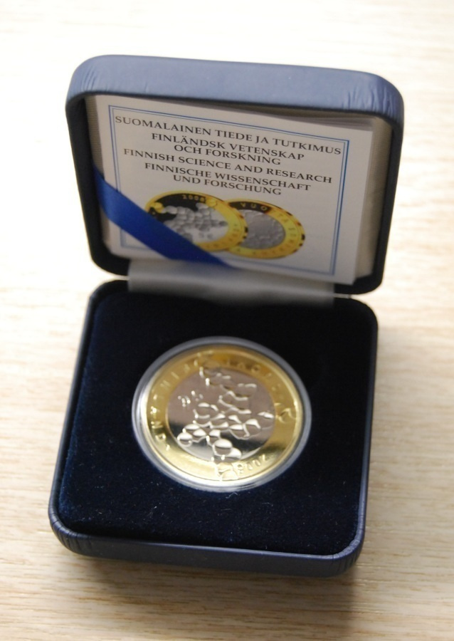 Suomi 5 euro 2008 Tiede ja tutkimus, Proof