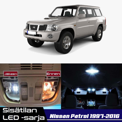 Nissan Patrol (Y61) Sisätilan LED-sarja 16-osain