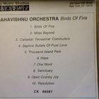 MAHAVISHNU ORCHESTRA :: BIRDS OF FIRE ::  PROMO CD !! 2000 ! - pikkukuva 1