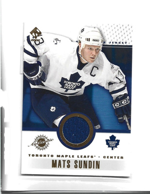 MATS SUNDIN - GAME-USED GEAR #97 PRIVATE STOCK 2002