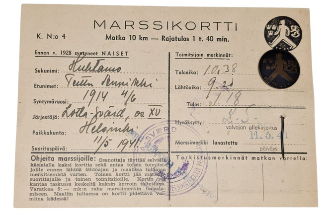 marssikortti 1941