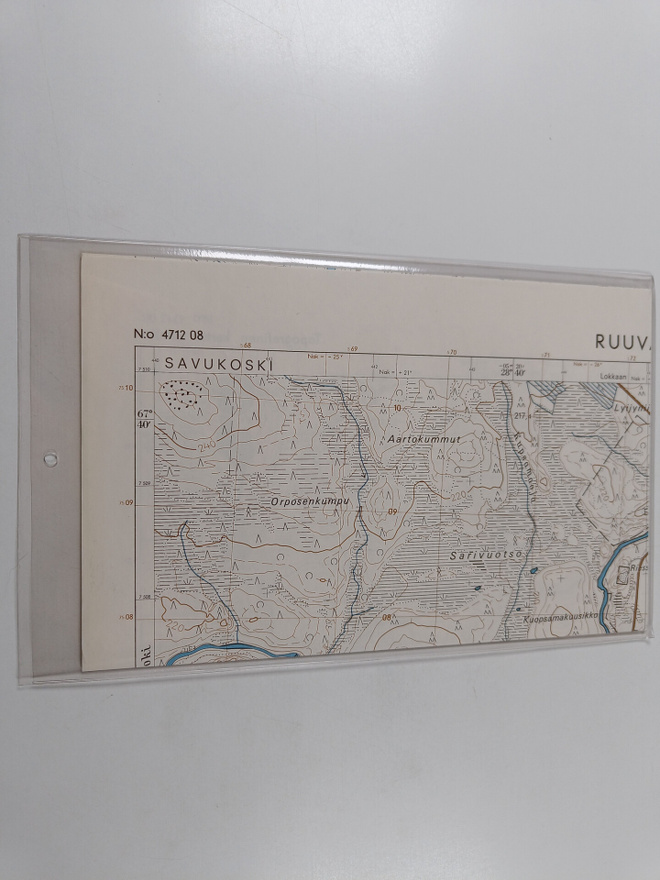 Topografinen kartta 1:20 000, N:o 4712 08 : Ruuvaoja