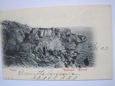 VANHA Postikortti Hanko 1903