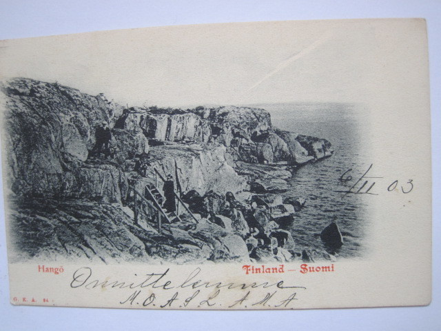 VANHA Postikortti Hanko 1903