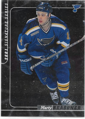 2000-01 BAP Siganure Series #56 Marty Reasoner St Louis Blue