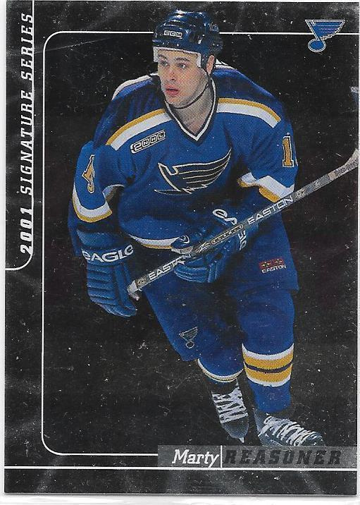 2000-01 BAP Siganure Series #56 Marty Reasoner St Louis Blue