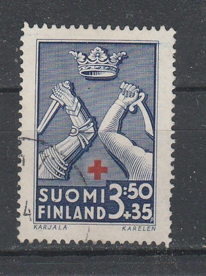 Suomi 1942, PR merkki 3,5mk+35p, , leimattu