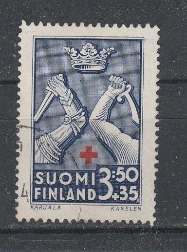 Suomi 1942, PR merkki 3,5mk+35p,  , leimattu