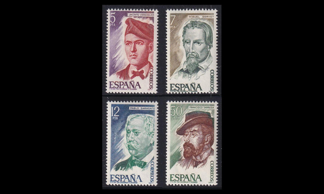Espanja 2284-7 ** Merkkihenkilöitä (1977)