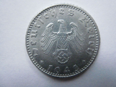 Natsi-Saksa 50 pf 1943 A