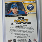 Arttu Ruotsalainen 2021-22 SPx Rookies Auto - pikkukuva 2