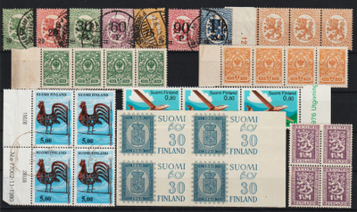 Suomalaisia merkkejä yli 200 kpl alkaen v.1911